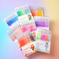 10/100 Colors Acrylic Gel Pens for Drawing, 1.0mm Fine Point Acrylic Ink Pen