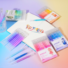 10/100 Colors Acrylic Gel Pens for Drawing, 1.0mm Fine Point Acrylic Ink Pen