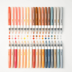36 Colors Skin Tone Acrylic Paint Art Marker, Brush Felt Tip, 2.2g Ink, 1-5mm