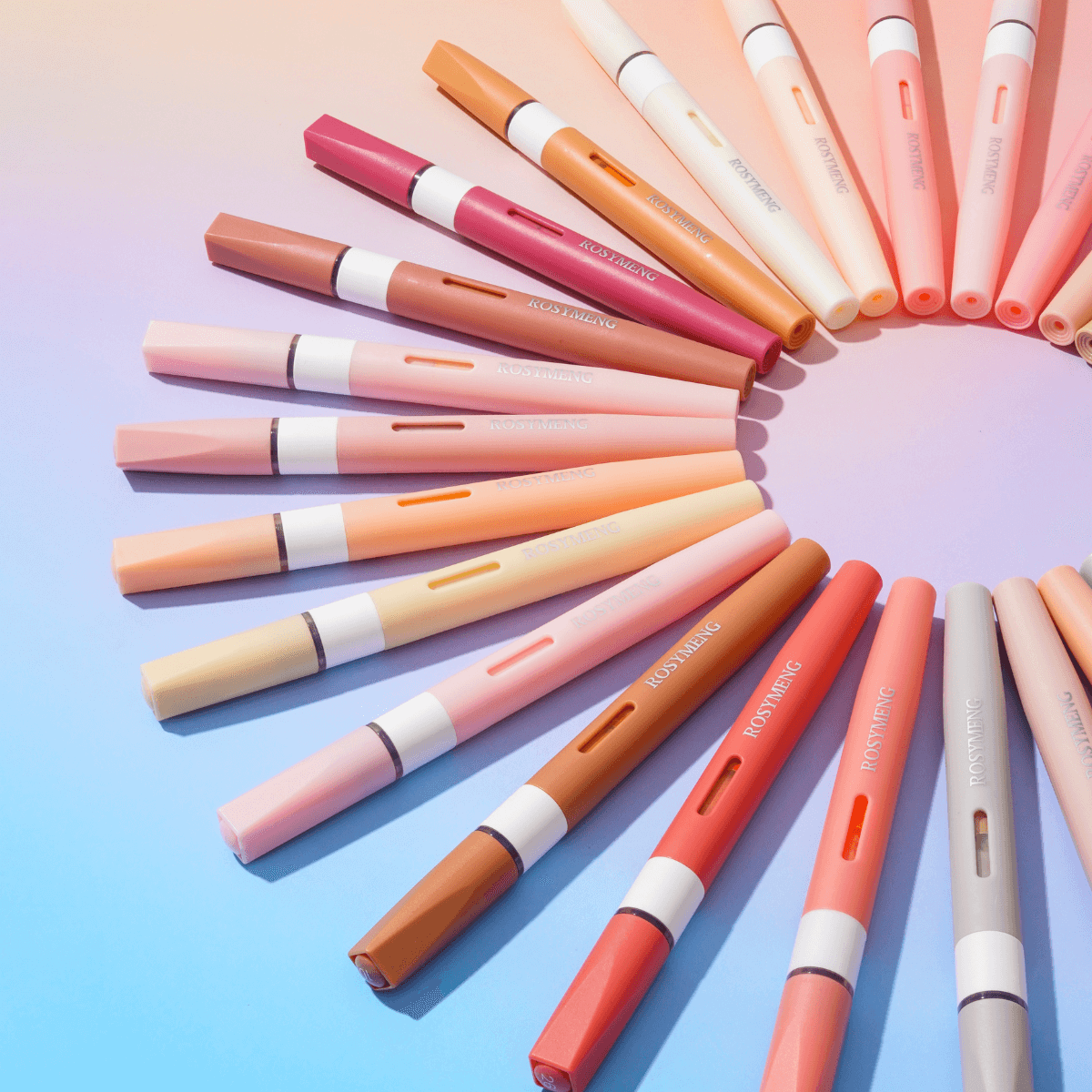 36 Colors Skin Tone Acrylic Paint Art Marker, Brush Felt Tip, 2.2g Ink, 1-5mm