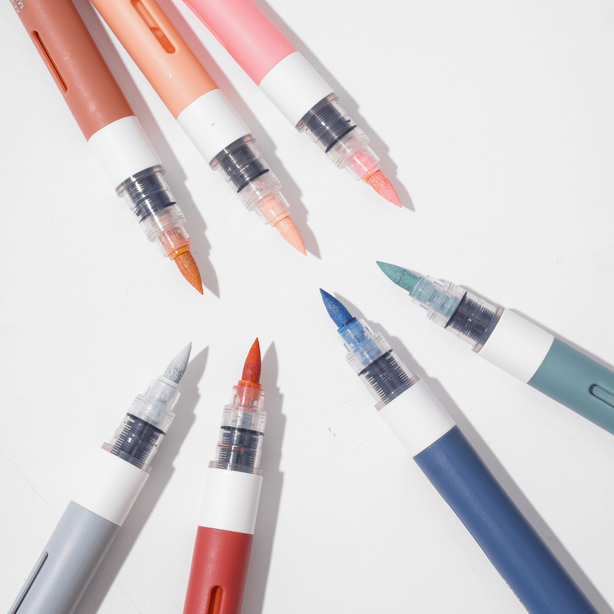 36 Colors Skin Tone Acrylic Paint Art Marker, Brush Felt Tip, 2.2g Ink, 1-5mm